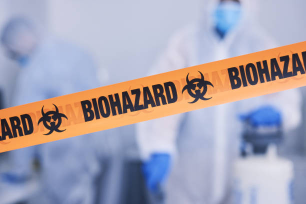 Professional Infectious Disease Decontamination technician working in Walnut Creek, NC